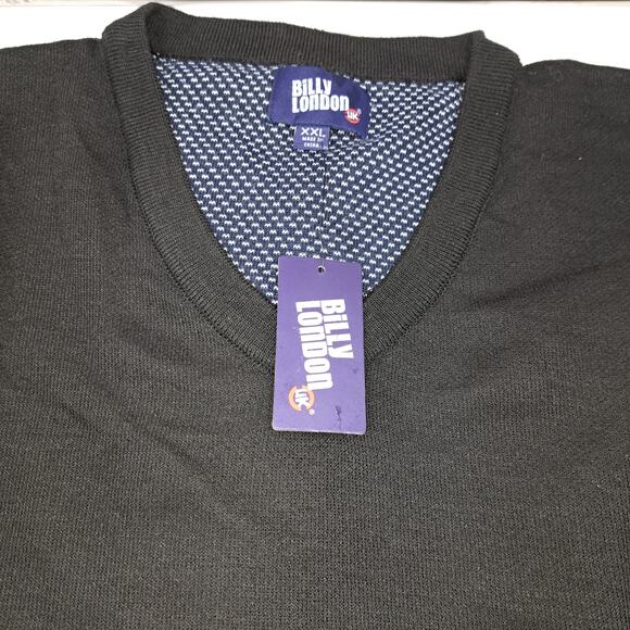 Billy London UK Black Soft Long Sleeve Ultra-soft Sweater V-Neck Size XXL - Picture 9 of 9